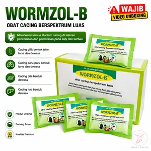 BJ SHOP WORMZOL B sachet isi 1 Bolus | Wormzol-K 10 Butir Kapsul Medion Obat Cacing Hewan Besar Obat Cacing Cacingan Sapi Kambing Domba Kerbau Kuda Kurus | MEDION