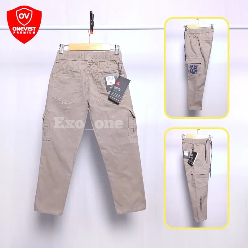 Onevist Celana Cargo Jeans Anak Laki Laki Usia 1 Sampai 13 Tahun Premium Quality Laki-Laki Cowok Kids 5