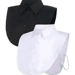 TOYOBO Kerah Palsu Pakai Tali Murah Hitam & Putih Bahan Berkualitas Ukuran L XL Pilihan Warna Eksklusif