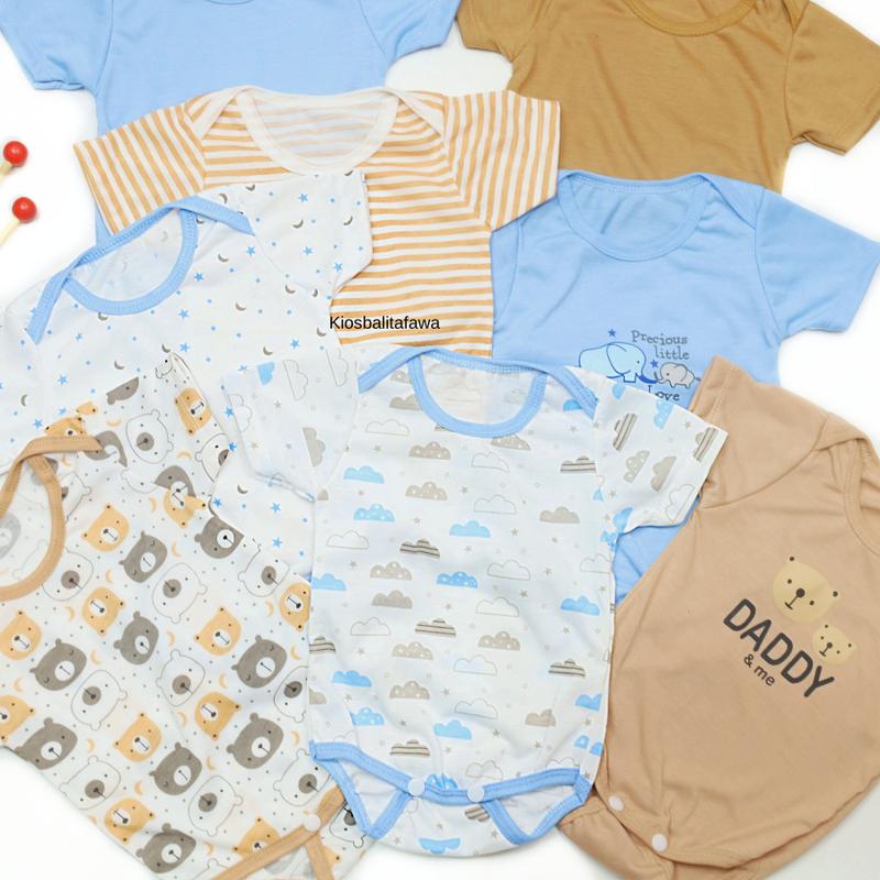(ISI 4) Jumper Bayi Paket Lahiran SNI 0-6 Bulan Kado Baby New Born Bayi Perempuan Laki Laki Set Kaos Bayi Jamper 0-3 Bulan Kiosbalitafawa 3