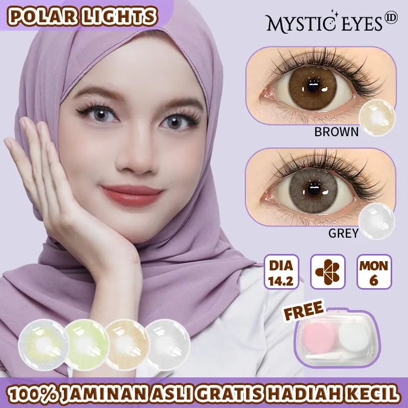 [COD] MYSTICEYES SOFTLENS POLAR LIGHTS SERI LENSA KONTAK NORMAL 14.2MM