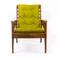 Gambar Lounge Chair / Kursi Malas - DJALOU - Candy Brown - Gloss Finish - Hijau dari kaisugih Kab. Bandung 2 Tokopedia