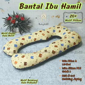 Bantal Ibu Hamil Bantal Penyangga Perut Bantal Tidur Hamil Motif Karakter Lucu