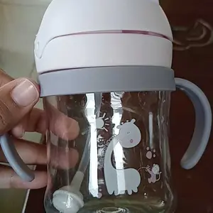 BISA COD Bo5598 Botol Minum Anak / Botol Minum Bayi Gelas Anak Balita Training Cup Dengan Pegangan Tangan / Botol Minum Bayi Accessories Tumpah Bottle  Sedotan