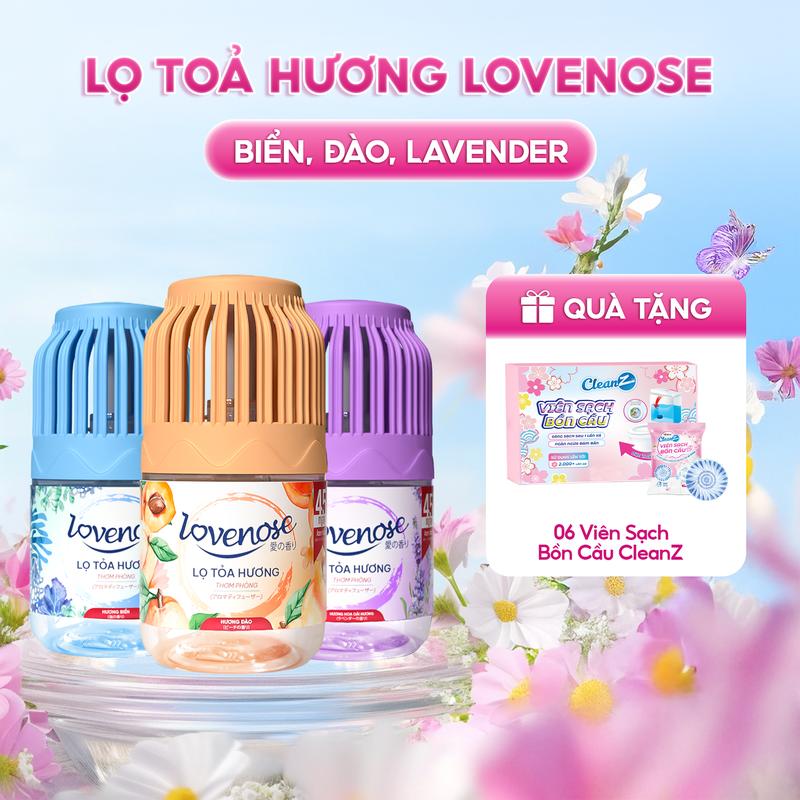 [Mua 3 tặng 2] Lọ Tỏa Hương Lovenose Công Thức Mới - Tinh Dầu Thơm Phòng - Thơm 360 độ, Thanh Lọc Không Khí, Khử Mùi Phòng Thế Hệ Mới; Dầu Thơm Phòng Dầu Thơm nuoc thom, Nước Hoa