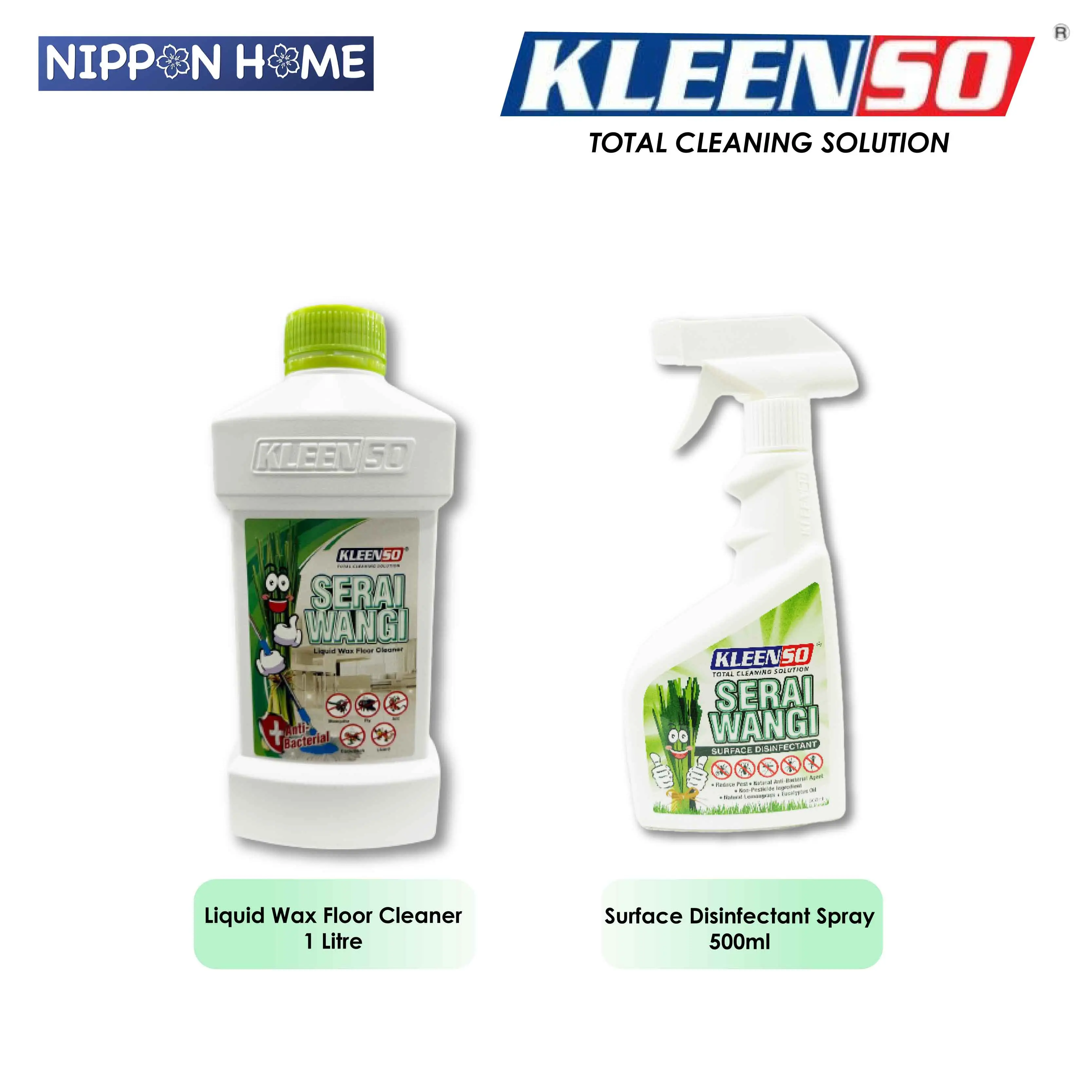 [Household] Kleenso Serai Wangi Pest Control Liquid Wax Floor Cleaner/ Surface Disinfectant Spray