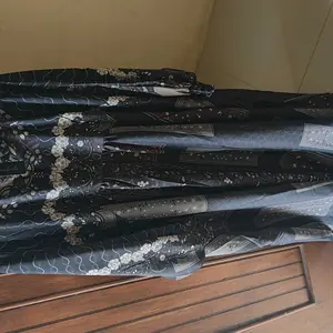 Atirah Abaya Kaftan Dress Bahan Barbara Motif Cantik Nyaman Elegan By irmalaila