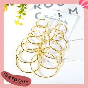 ❀Cc❀ FA04 Anting 6 Set Wanita kekinian Earrings Jewellery