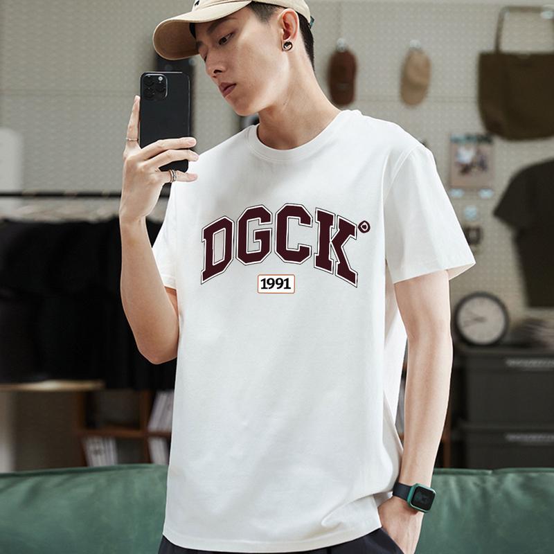 Product Introduction of T-shirt Kaos Distro Baju Pria Cowok Nyaman Casual Katun Polos Hitam Polos Dewasa Kerah C071  Combed Keren 3