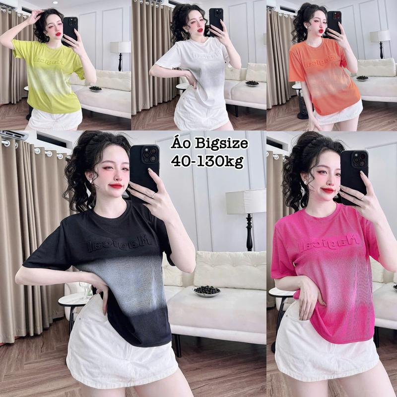 Áo Thun Nữ Bigsize Cổ Tròn Loang in Chữ Dập Nổi Chất Gân Tăm Co Giãn Xinh Đẹp Hot Hit Chuppy Dễ Thương Ôm Gọn Tôn Dáng Giá Rẻ Freesize 50-95kg Top Nữ Màu Xám Màu Đen Áo Croptop Áo Polo Áo Suit Áo Phông Nữ Women Màu Đỏ - 2423