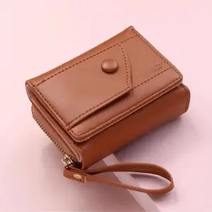 DOMPET MUCH PREMIUM DOMPET KOIN WANITA DOMPET LIPAT WANITA DOMPET MINI WANITA Kartu Uang Hitam Kulit
