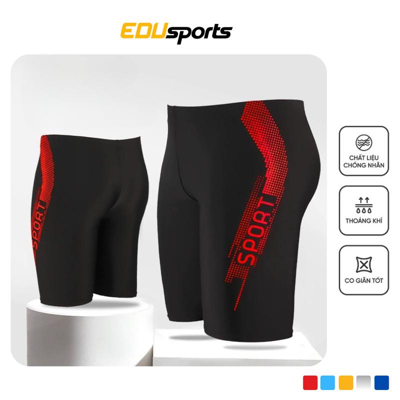 Quần bơi nam dáng lửng cao cấp, đồ bơi nam 2 lớp chính hãng HAIZID kiểu dáng Sport co giãn 4 chiều chống thấm tốt,nhanh khô