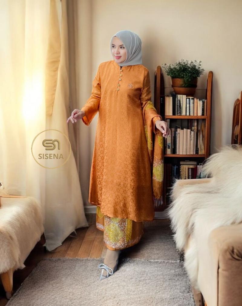 Product Introduction of One Set Batik Bundo Kanduang| Batik Sutra Doby| Set Selendan Tenun 13