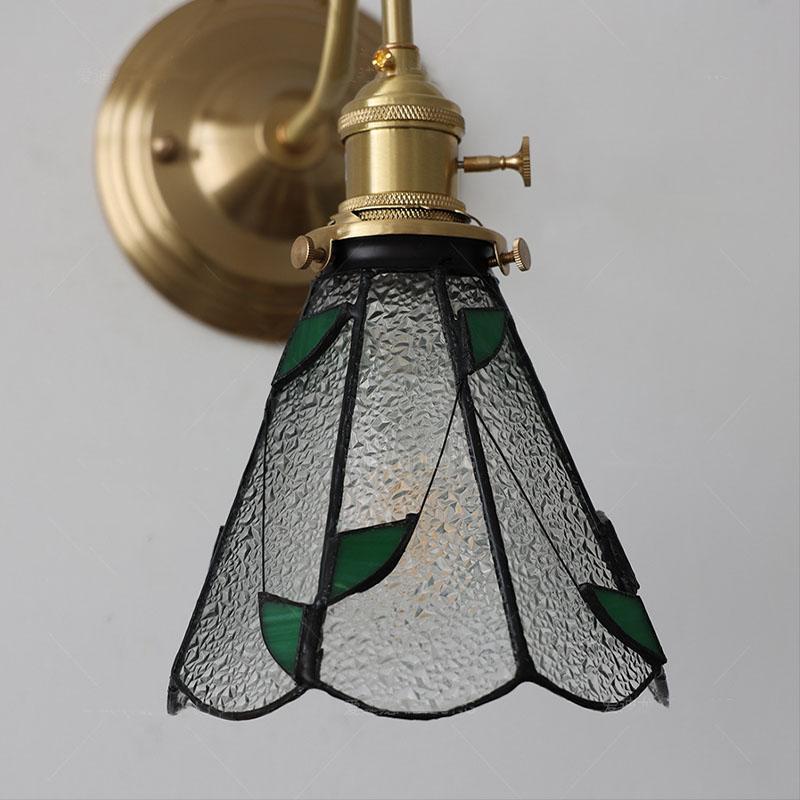 Product Introduction of Bedroom headboard Tiffany living room background wall light light luxury Nordic American retro corridor wall light 16
