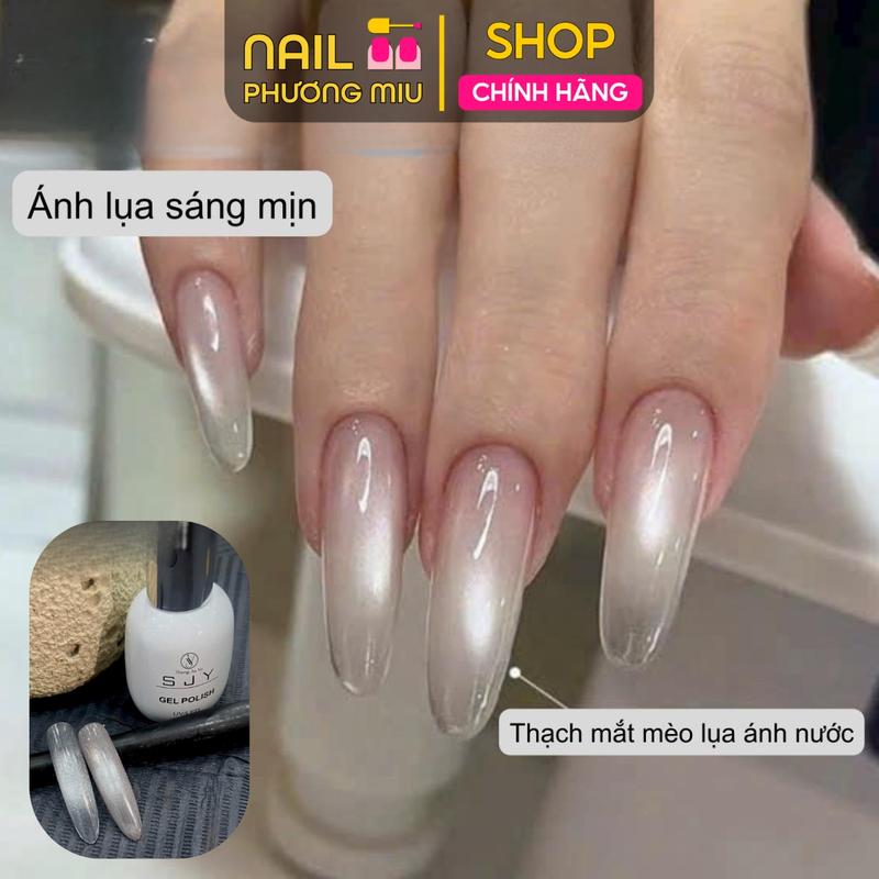  Sơn Mắt Mèo Cực Quang Trong Siêu Sáng SJY C05 Làm Nail Không Ánh Xám Sơn Gel Mắt Mèo Màu Thạch Nước Hạt To Sheng Jia Yu Lẻ Chai Sơn Móng Tay Nghệ Thuật 