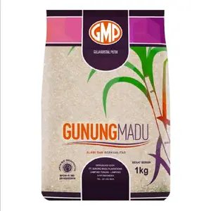 GMP Gula Pasir Kristal Putih 1kg Gunung Madu Alami Berkualitas Halal ID00410000078160520 Izin Edar MD 251408002019