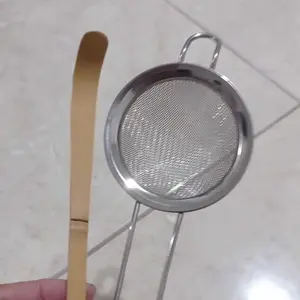 Matcha Atelier - Matcha Strainer & Chashaku Set Bundling Matcha Strainer Saringan Stainless dan Matcha Scoop Sendok Bambu