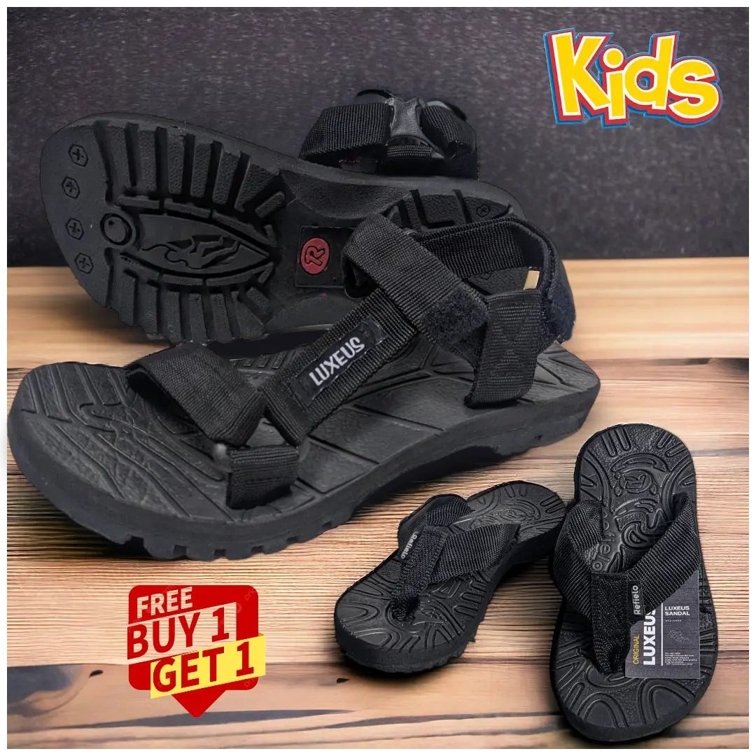 Luxeus Sendal Gunung Anak Laki-laki Perempuan Beli 1 Gratis 1 Sendal Jepit Gunung / Sendal Gunung Anak Laki-laki / Sendal Anak Gratis Ongkir Fashion
