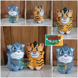 Pot Galon Le mineral/ Pot Bunga / Prakarya Pot botol bekas / pot botol plastik / Pot Hias Lucu , Tema (Harimau lucu dan sugar glider lucu) ukuran botol galon le mineral 15 Liter