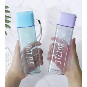 MyBottle Kotak Botol Persegi Botol Minum 500ml BPA Free Tutup Kotak