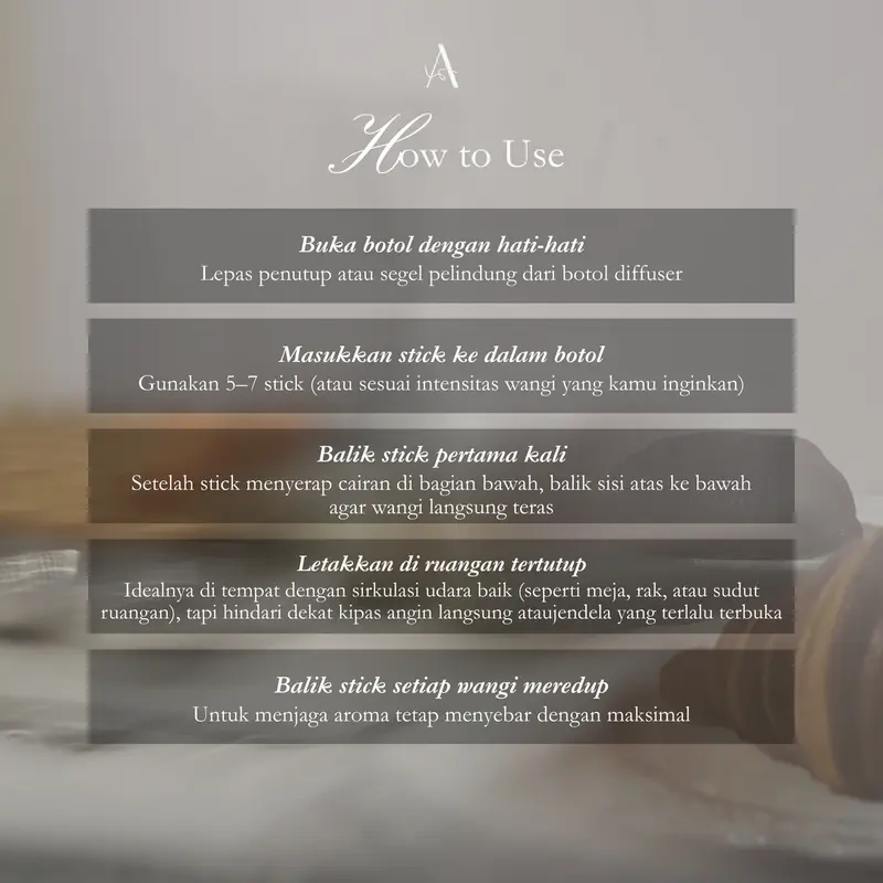 Anscentry - Reed Diffuser 100ml Pewangi Ruangan Aromaterapi / Dekorasi Kamar 4