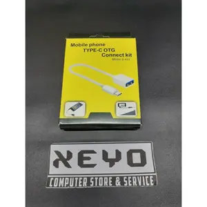 Kabel OTG Konektor Converter Adaptor Sambungan Type C to USB