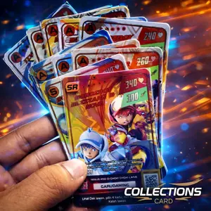 kartu boboiboy SR Blizzare&nova (Bonus 9 kartu basic)