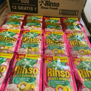 52 Pcs / 1/2 dus Rinso cair kemasan 500 an