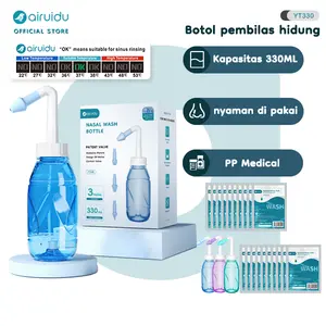 【24H Ship】Airuidu YT330 Cuci Hidung Dewasa 330Ml Pembersih Hidung Bayi Portabel Detok Sinus Alergi Nose Rinse / Alat Pembersih Hidung