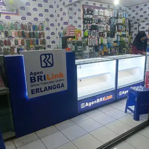 Meja Brilink Agen BRIlink Meja Kasir Custom untuk Transaksi Online