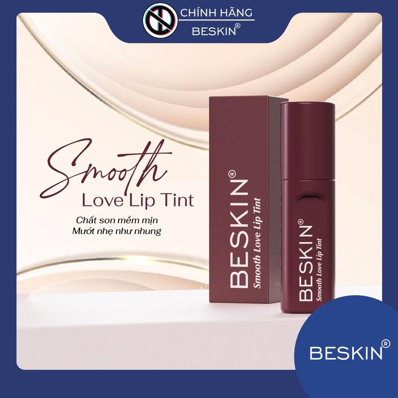 BE-04 SON NHUNG BESKIN "SMOOTH LOVE LIP TINT" - Dung tích: 2,5g - Thương Hiệu: Beskin - Cosmetic Mỹ Phẩm Trang Điểm Son Môi Son Kem Women Nữ