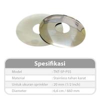 Gambar Stainless Sprinkler Plate / Plat Sprinkler Stainless Steel / Tutup Sprinkler Anti Karat / Cover Sprinkler Plat Stainless / Aksesoris Sprinkler Pemadam Kebakaran / Plat Sprinkler Fire System / Stainless Steel Sprinkler Plate dari Tonata Indonesia Kab. Tangerang 3 Tokopedia