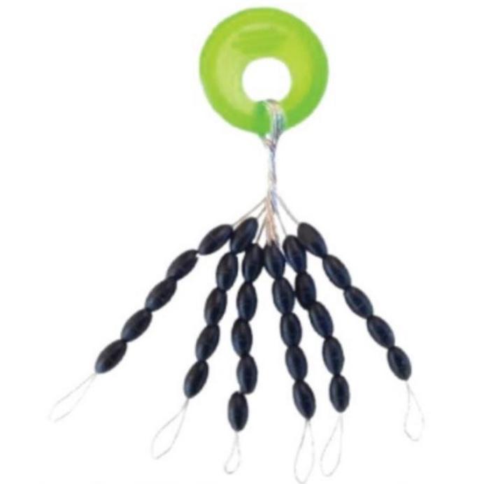 Stopper Batang Float Orca Pancing Warna Hitam Ukuran SS S M L XL - Rubber Oval Stopper Fishing Bobber Float Connector Fishing Tackle accessories 4