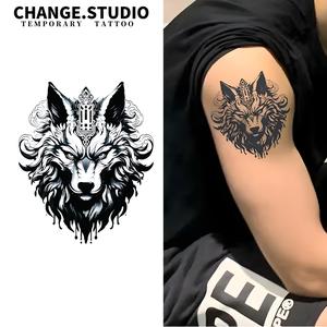 Hình xăm tạm thời, Vua Sói, Không thấm nước và chống cọ xát, kéo dài trong 15 ngày, miếng dán hình xăm