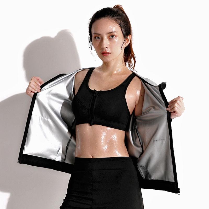 Product Introduction of Sauna Suit Sweat Suit for women track suit women sauna jacket with zipper sweat jacket running Exercise Gym Anti-Rip Suit 64