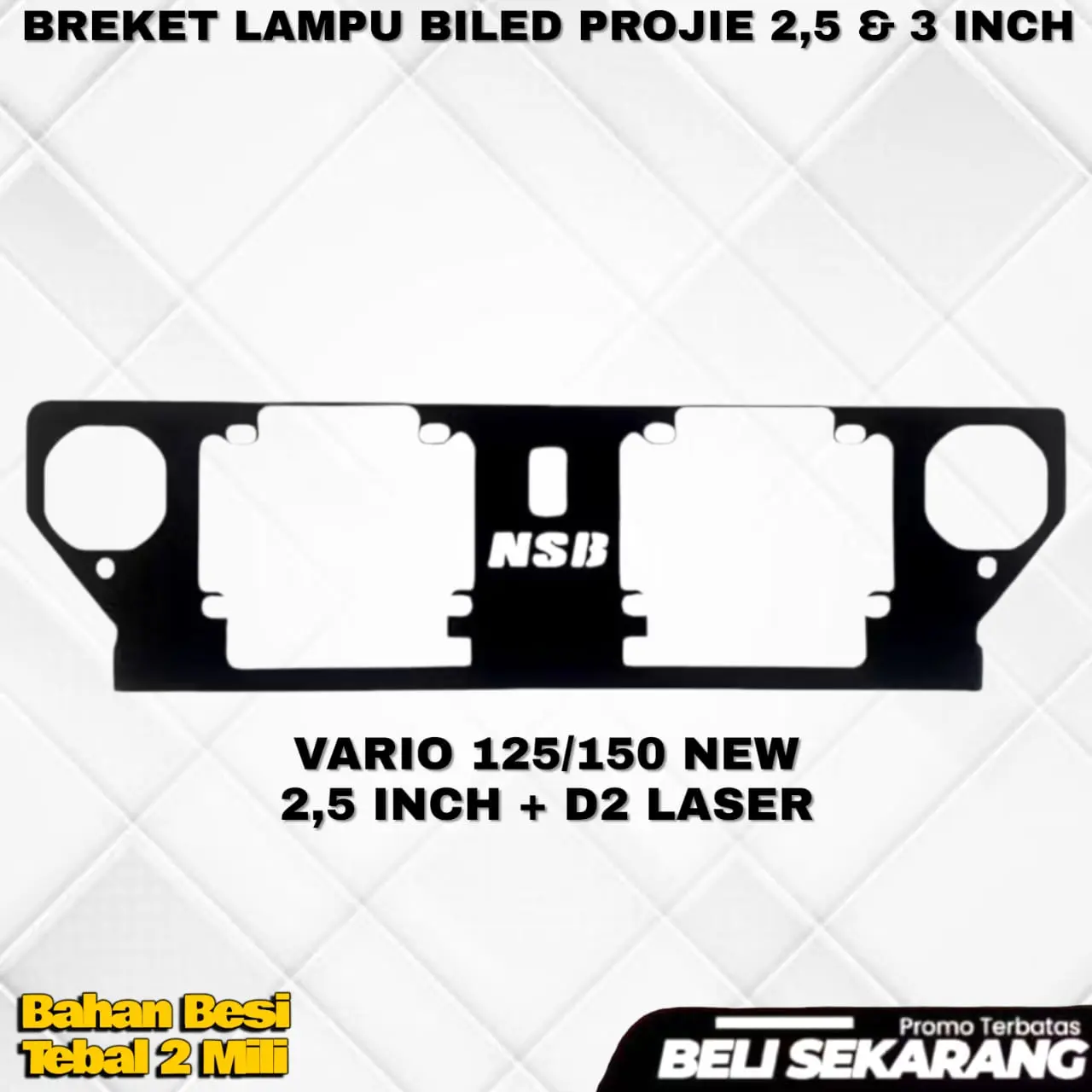 BREKET BILED-VARIO 125/150 NEW 2,5 INCH+D2