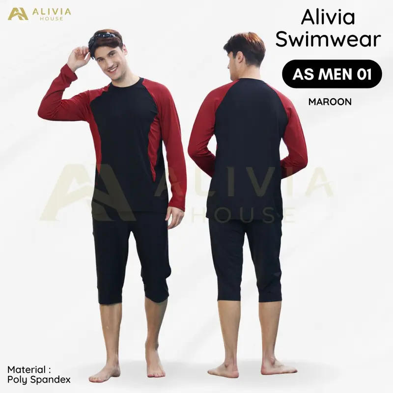 Alivia House - Alivia Swimwear AS Men 01 Baju Renang Pria Muslim Dewasa Baju Renang Setelan Laki Laki dewasa 2