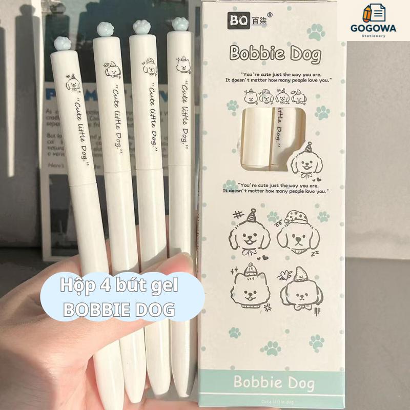 Hộp 4 Bút Gel XÓA ĐƯỢC GOGOWA Cao Cấp BQ Phong Cách CỎ BỐN LÁ 0.5mm Nhanh Khô…