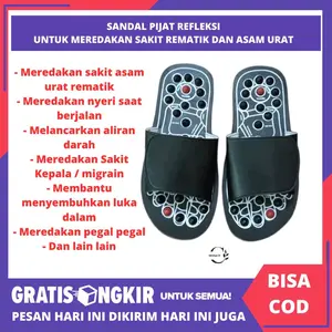 Sandal Refleksi Untuk Meredakan Reumatik - Sandal Buat Terapi Asam Urat - Sandal Pereda Nyeri Kaki - Sandal Untuk Kesehatan Nyeri Sendi - Sandal Reflexi Rematik Termurah