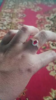 Product Review of Cincin Wanita Model Mata Oval Warna Biru Hijau Elegan Aksesoris Perhiasan Rings Elegan Dewasa Hadiah from h**y 0