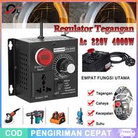 Gambar Regulator Kecepatan Motor AC 220V 4000W | Dimmer PWM Thyristor | Untuk Kipas, Bor Listrik, Pemanas | Pengontrol Suhu - AC 220V 4000W dari LENODI Kab. Tangerang 1 Tokopedia