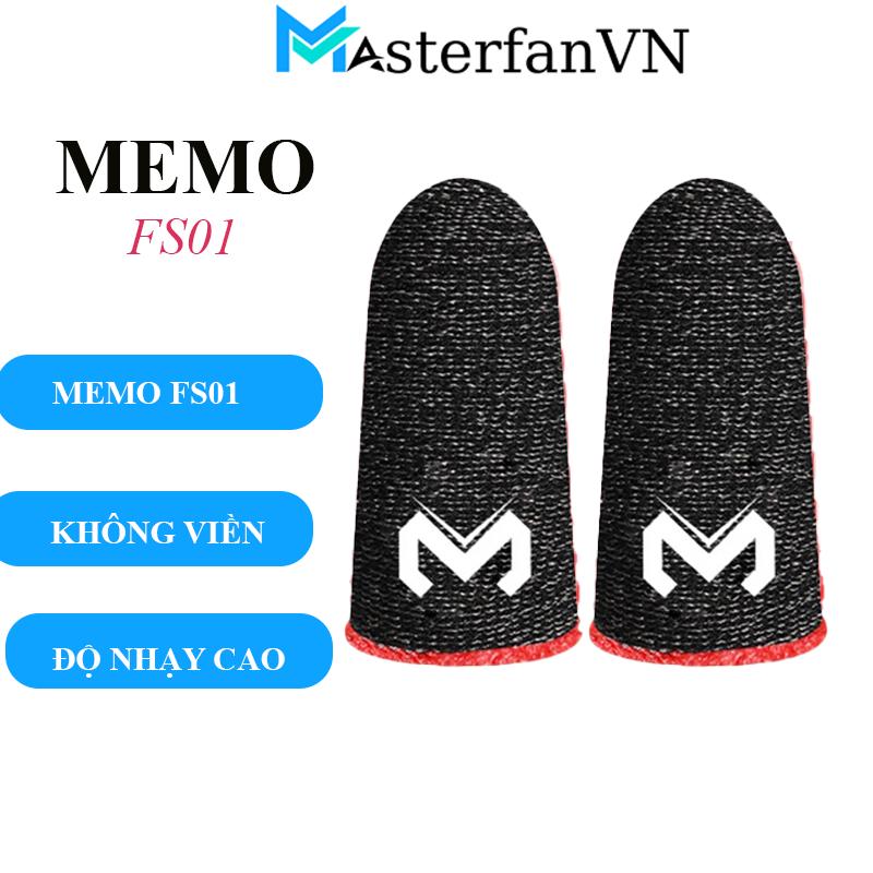 Găng tay chơi game Memo FS01 chống mồi hôi ngón tay bao tay cảm ứng 2 ngón chơi Liên Quân mobile FF PUBG ROS trên điện thoại