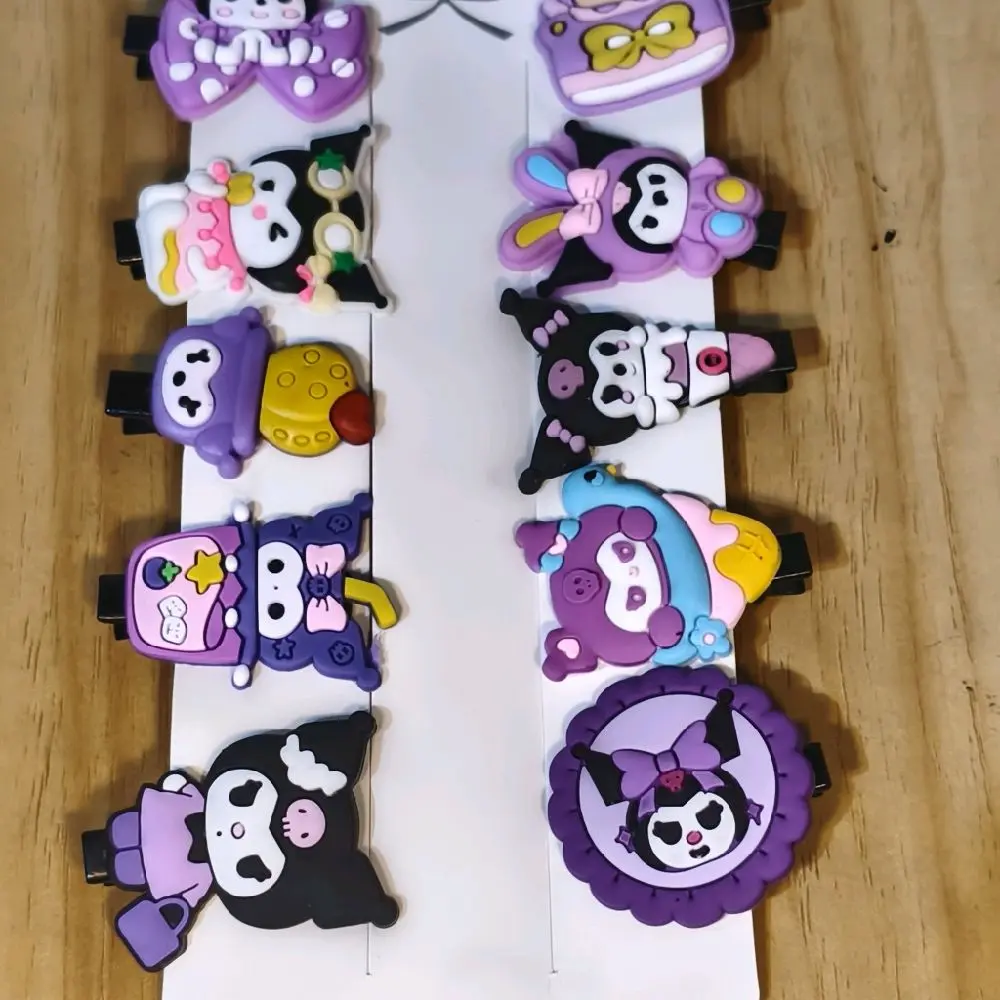 Jepit Kuromi Lucu & Imut Isi 10 Pcs Cocok Untuk Anak-anak Dan Penggemar Karakter