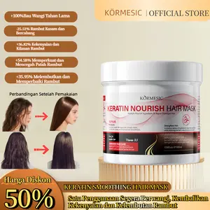 [KORMESIC] ProfessionalCollagen Repair Hair Mask Daily Use500GR-Haircare Treatment Creambathsetelah Shampoo & Conditioner PerawatanRambut Kering Rusak Akibat Proses KimiaStyling Untuk Membersihkan MelembutkanRambut