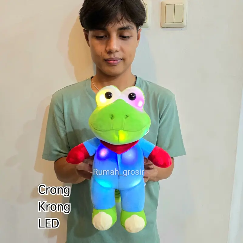Boneka Pororo the Little Penguin LED Lampu Bubble Dolls Loopy Pororo Guling Pororo 8