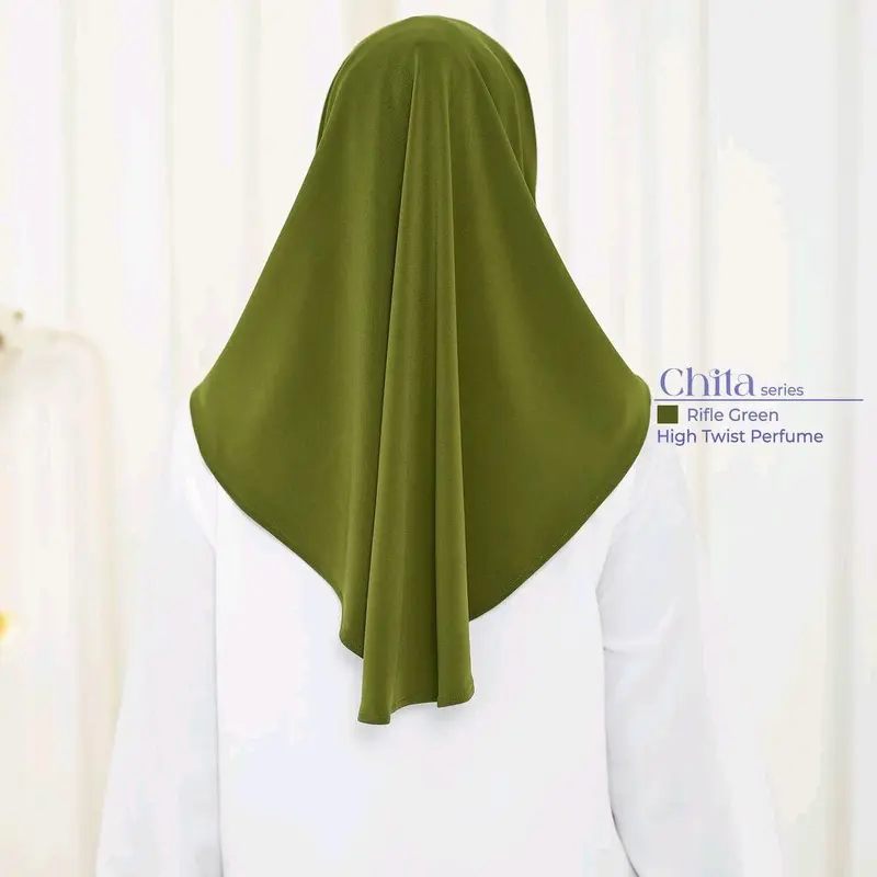 Hijab Instan Non Pad Chita By Daffi Harian High Oval Panjang Muslim Wanita Kerudung Syari Khimar Dewasa 3