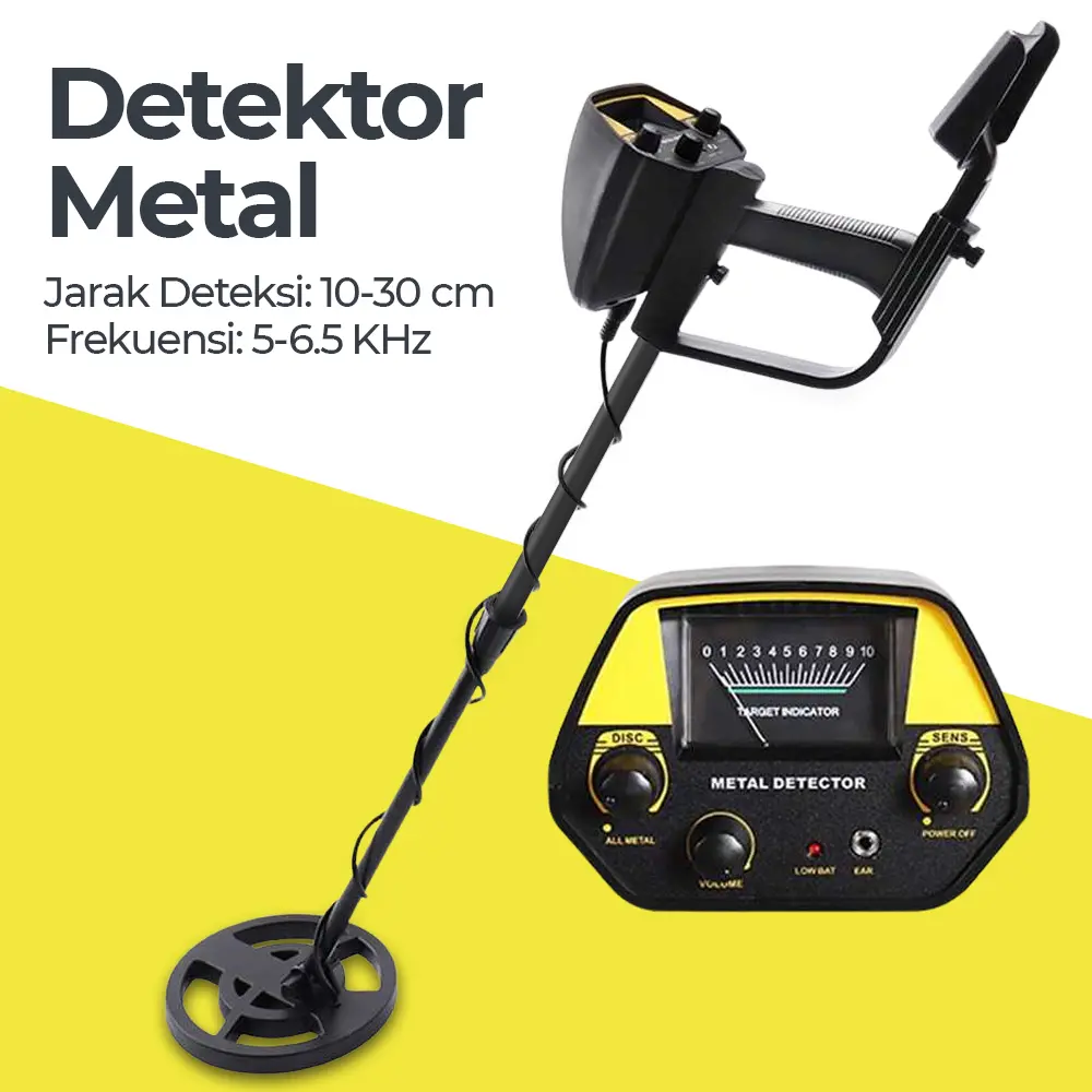 Pendeteksi Logam Metal Gold Silver Detector 9V 10-30cm TIANLILONG GTX4080Y