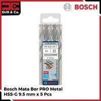 Gambar Bosch Mata Bor HSS-G Metal Drill Bit 9.5 MM X 5 PCS dari Drill&Co Kota Administrasi Jakarta Barat 1 Tokopedia