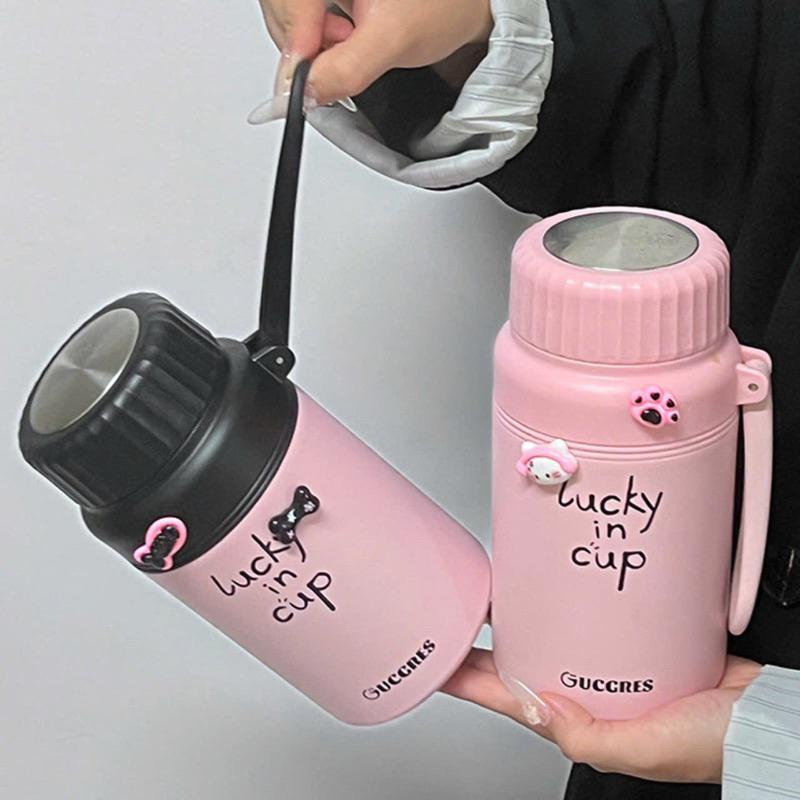  Bình giữ nhiệt nắp vặn dung tích 1000ml ,tặng cọ bình+ túi đựng ly trong suốt 