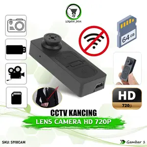 Kamera Digital Potabel S918 Camera Tombol Camcorder Perekam Vidio Poto Audio Voice Recorder Kamera Button DV DVR Mikro SD
